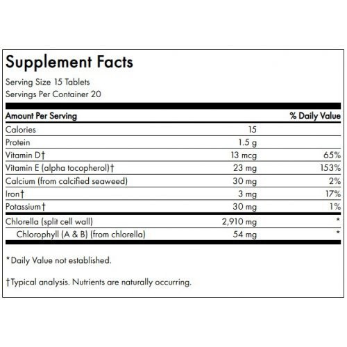 SWANSON Paprastoji chlorela Kyoto Chlorella