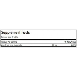 SWANSON Cinkas Zinc Gluconate Immune Health 30mg