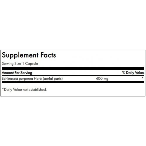 SWANSON Ežiuolė Echinacea Immune Health 400mg