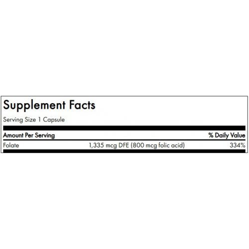 SWANSON Folio rūgštis (foliatai) Folic Acid Cardiovascular and Prenatal Health 800mcg