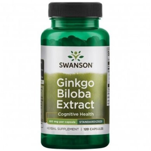 Dviskiautis ginkmedis Ginkgo Biloba Extract Cognitive Health 60mg
