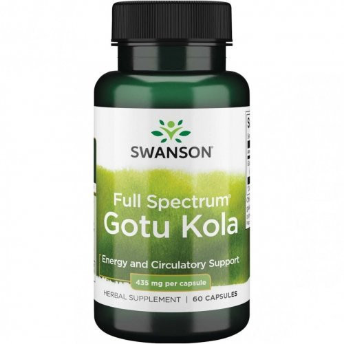 Energijos ir kraujotakos palaikymui Full Spectrum Gotu Kola Energy and Circulatory Support 435mg