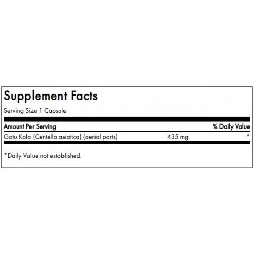 SWANSON Energijos ir kraujotakos palaikymui Full Spectrum Gotu Kola Energy and Circulatory Support 435mg