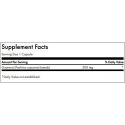 SWANSON Guarana energijos palaikymui Full Spectrum Guarana Energy Support 500mg