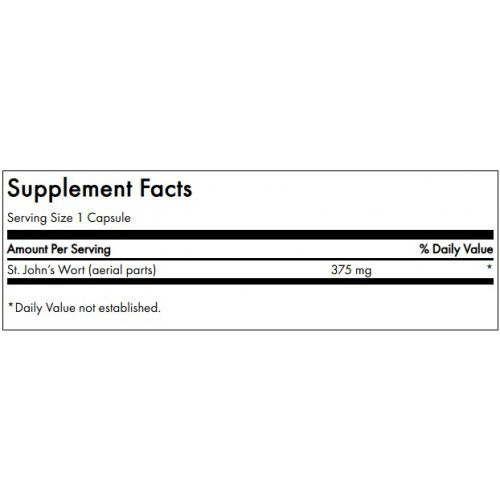 SWANSON Jonažolė Full Spectrum St. John's Wort Mental and Emotional Health 375mg