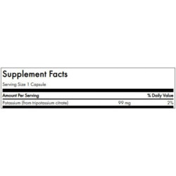 SWANSON Kalio citratas Potassium Citrate Energy and Cardiovascular Support 99mg