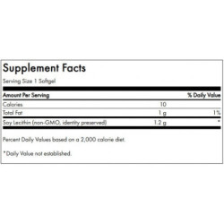 SWANSON Sojų lecitinas be GMO Soy Lecithin Cardiovascular Heath 1200mg