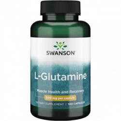 SWANSON L-Glutaminas L-Glutamine Muscle Health and Recovery 500mg