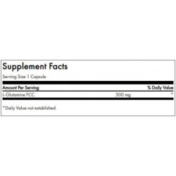 SWANSON L-Glutaminas L-Glutamine Muscle Health and Recovery 500mg