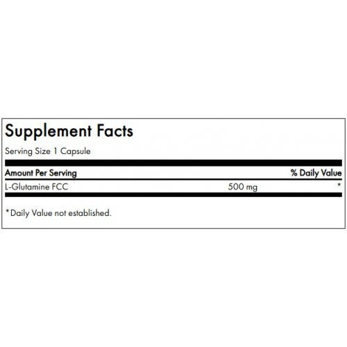 SWANSON L-Glutaminas L-Glutamine Muscle Health and Recovery 500mg