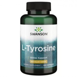 SWANSON L-Tirozinas L-Tyrosine 500mg Stress Support Maisto papildas