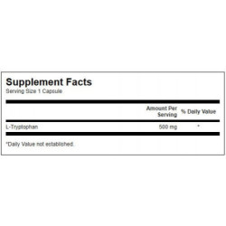 SWANSON L-Triptofanas L-Tryptophan 500mg Sleep Support Maisto papildas