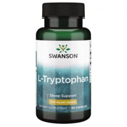 SWANSON L-Triptofanas L-Tryptophan 500mg Sleep Support Maisto papildas
