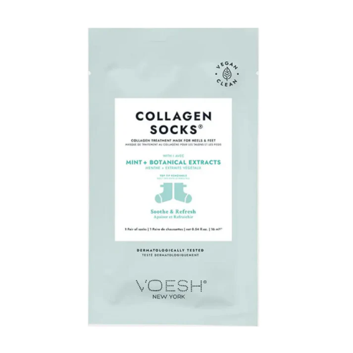 VOESH Kaukė pėdoms su kolagenu ir pipirmėte Collagen Socks Peppermint