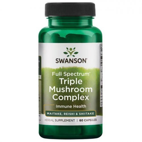 SWANSON Trijų grybų kompleksas imunitetui Maitake, Reishi ir Shiitake Triple Mushroom Complex Immune Health