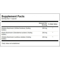 SWANSON Trijų grybų kompleksas imunitetui Maitake, Reishi ir Shiitake Triple Mushroom Complex Immune Health