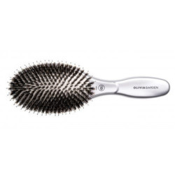Olivia Garden Plaukų šepetys apjungtas jonizuotų antistatinių ir 100% natūralių šerno šerelių Expert Care Boar & Nylon Bristles Oval Combo Brush