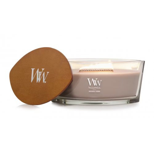 WoodWick Kvapni žvakė Patchouli Creme Candle
