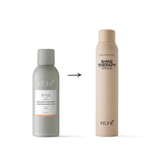 Keune Blizgesio suteikiantis purškiklis STYLE Shine Therapy