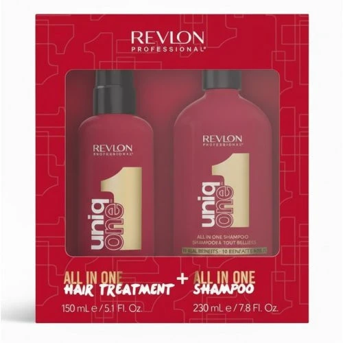 Revlon Professional Plaukų priežiūros rinkinys Uniq One Treatment & Shampoo Duo Set Revlon Professional Plaukų priežiūros rinkinys Uniq One Treatment & Shampoo Duo Set