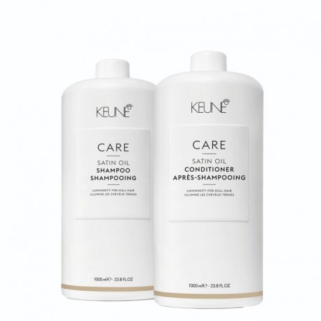 Rinkinys porėtų, sausų, blizgesį praradusių plaukų priežiūrai KEUNE Care Line SATIN OIL