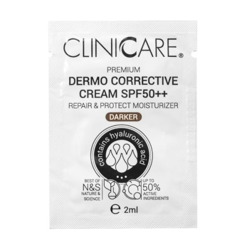 Cliniccare Koreguojamasis kremas su spalva SPF 50++ veidui Premium Dermo Corrective Cream Darker