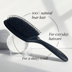 HH Simonsen Plaukų šepetys su natūraliais šereliais Paddle Smooth Brush