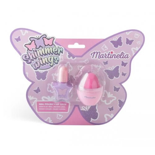 Martinelia Vaikiškas rinkinys Shimmer Wings Nail & Lips Duo