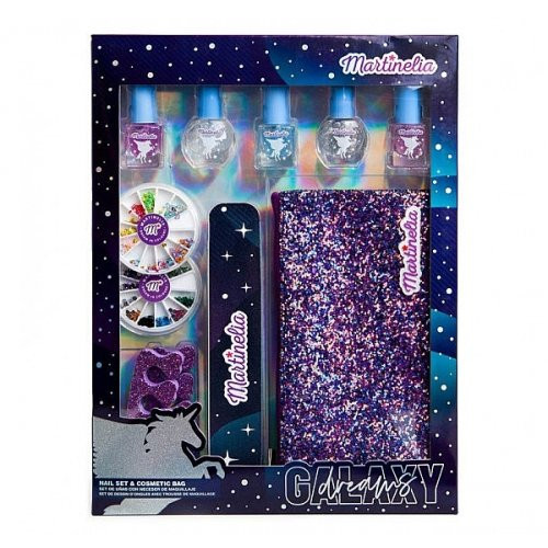 Martinelia Vaikiškas dovanų rinkinys Galaxy Dreams Nail Set & Cosmetic Bag