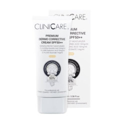 Cliniccare Koreguojamasis kremas su spalva SPF 50++ Premium Dermo Corrective Cream Medium
