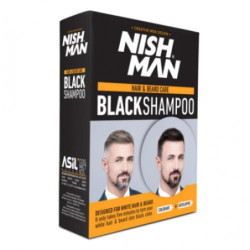 Nishman Dažantis plaukų ir barzdos šampūnas Nishman Hair & Beard Black Shampoo