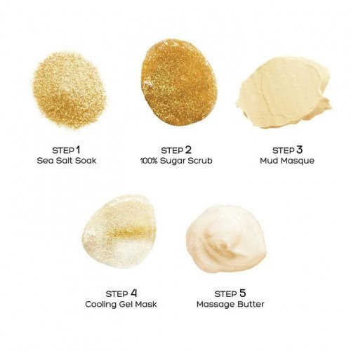 VOESH Procedūra pėdoms Pedi In A Box 5in1 Golden Glimmer