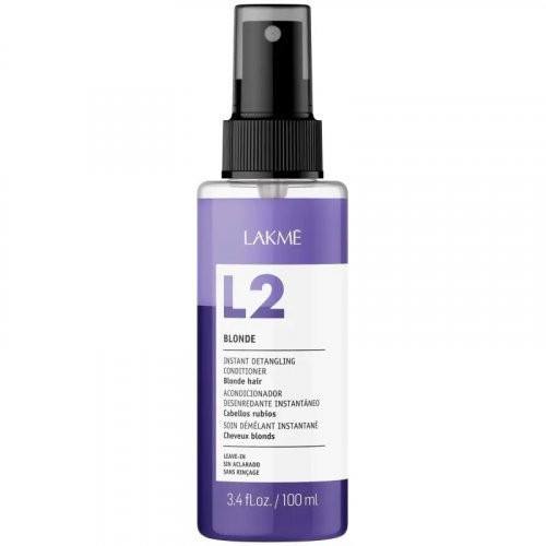 Lakme Nenuplaunamas kondicionierius šviesiems ir žiliems plaukams su violetiniais pigmentais L2 Blonde Instant Detangling Conditioner