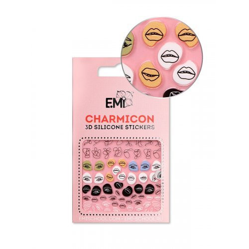 E.Mi Lipdukai nagams Charmicon Silicone Stickers