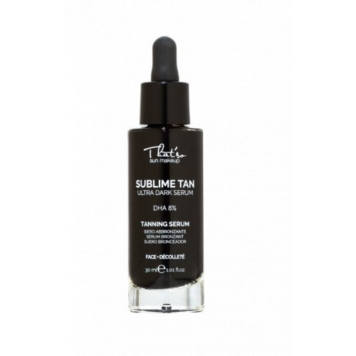 Savaiminio įdegio lašai veidui ir kaklui intensyviam įdegiui Sublime Tan Drops Ultra Dark Serum 30ml