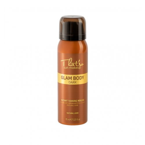 That'so Purškiamos savaiminio įdegio putos (DHA 6%) Sun Makeup Glam Body Mousse Dark