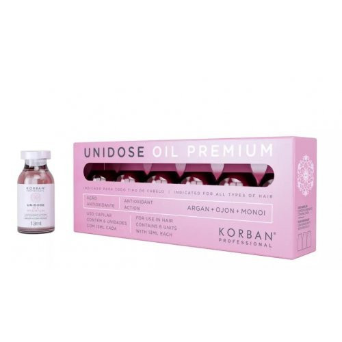 Korban Professional Greito poveikio atkuriamoji plaukų ampulė su aliejais Unidose Oil Premium