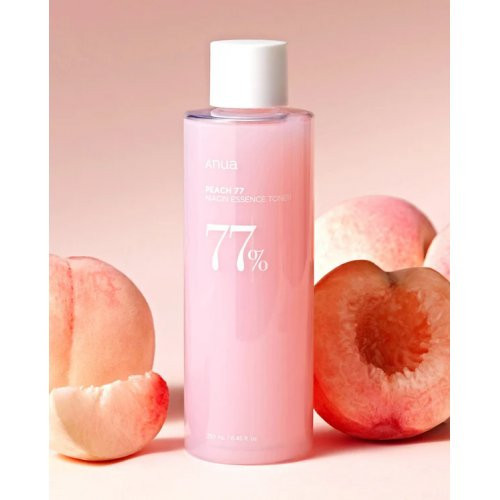 ANUA Drėkinamasis ir skaistinantis esencijos tipo veido tonikas su 77% persikų vandeniu Peach 77 Niacin Essence Toner