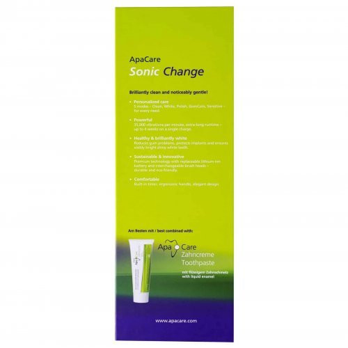 ApaCare Elektrinis garsinis dantų šepetėlis su keičiamu akumuliatoriumi Sonic Change Toothbrush