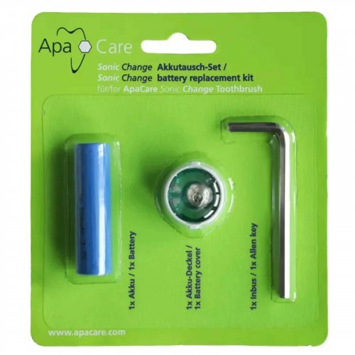 ApaCare Akumuliatoriaus keitimo rinkinys elektriniam garsiniam dantų šepetėliui Sonic Change Battery Replacement Kit