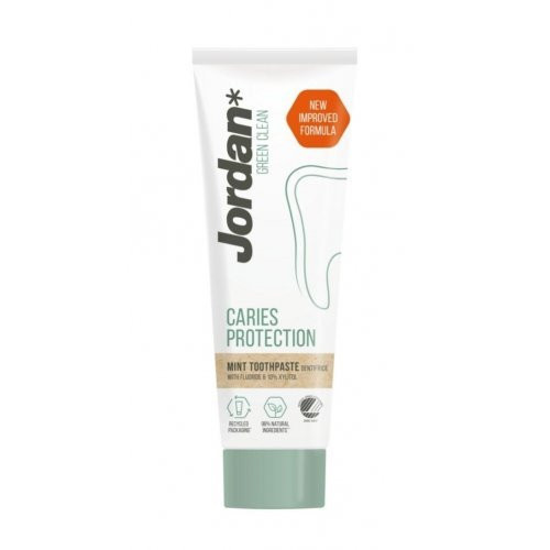 Jordan Dantų pasta nuo ėduonies su fluoru ir ksilitoliu Green Clean Caries Protection Toothpaste