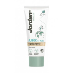 Jordan Vaikiška dantų pasta vaikams nuo 6 metų su fluoru ir ksilitoliu Green Clean Junior 6+ years Toothpaste