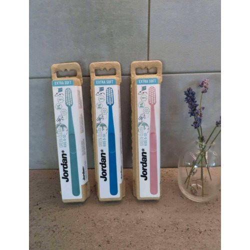 Jordan Ypač minkštas vaikiškas dantų šepetėlis 5-10 metų vaikams Green Clean Kids 5-10 Toothbrush Extra Soft