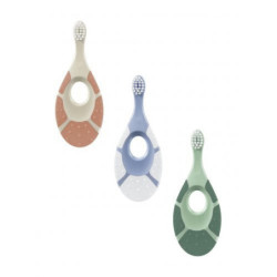 Jordan Ypač minkštas vaikiškas dantų šepetėlis kūdikiams nuo 0 iki 2 metų Green Clean Baby 0-2 Toothbrush Extra Soft