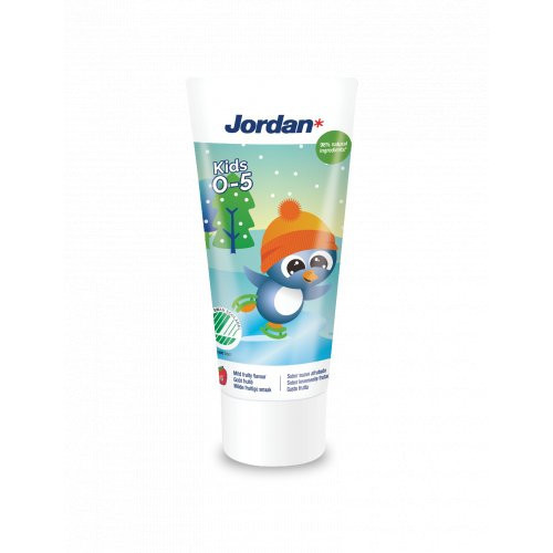 Jordan Vaikiška dantų pasta vaikams nuo 0 iki 5 metų Kids Toothpaste 0-5 years