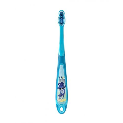 Jordan Minkštas vaikiškas dantų šepetėlis 6-9 metų vaikams Step 6-9 years Junior Toothbrush Soft