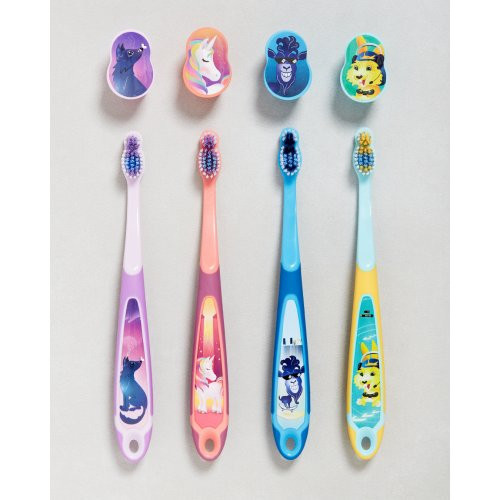 Jordan Minkštas vaikiškas dantų šepetėlis 6-9 metų vaikams Step 6-9 years Junior Toothbrush Soft