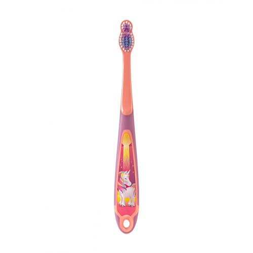Jordan Minkštas vaikiškas dantų šepetėlis 6-9 metų vaikams Step 6-9 years Junior Toothbrush Soft