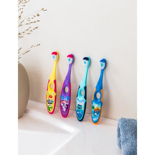 Jordan Minkštas vaikiškas dantų šepetėlis 3-5 metų vaikams Step 3-5 years Kids Toothbrush Soft