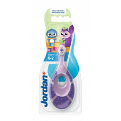 Jordan Ypač minkštas vaikiškas dantų šepetėlis 0-2 metų kūdikiams Step 0-2 years Baby Toothbrush Extra Soft
